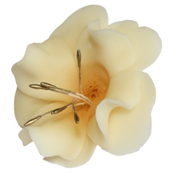 Kwiat cukrowy magnolia dekoracja tort ecru 1x
